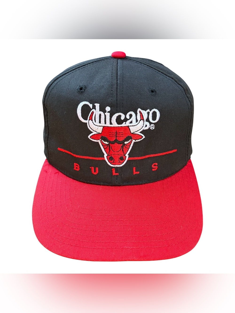 Vintage 90's Chicago Bulls Snapback Hat Cap NBA Basketball Twins Enterprise